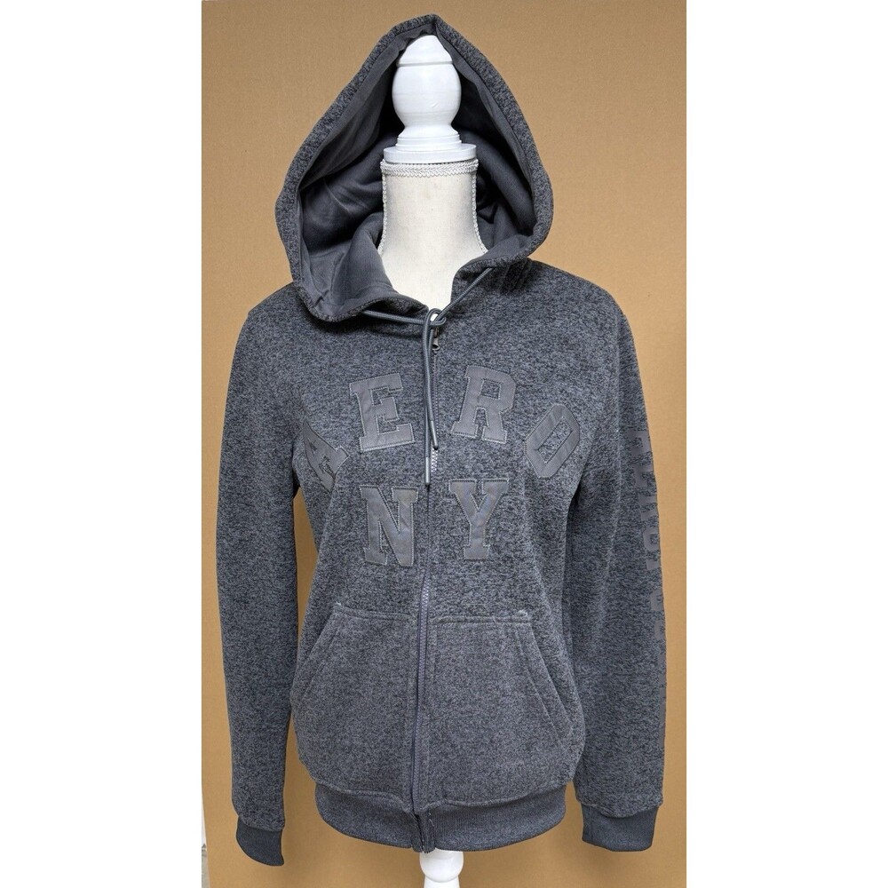 Aeropostale Gray On Gray Hoodie Unisex Small See Measurement Picture